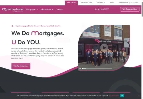 Website Image of Michael Usher Mortgage Services Limited