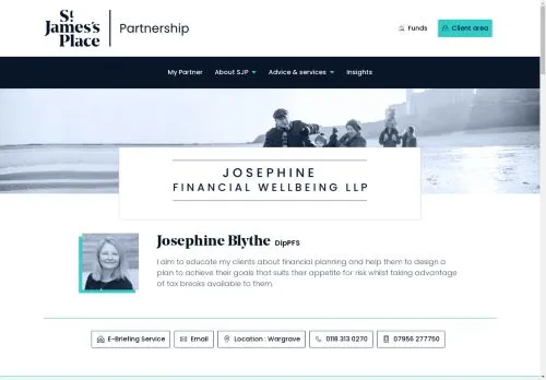 Website Image of Josephine Financial Wellbeing LLP