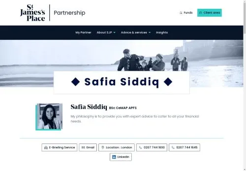 Website Image of Safia Siddiq