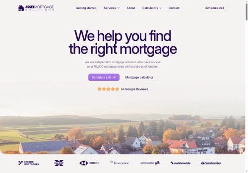 Website Image of Asset Mortgage Solutions LTD