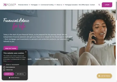 Website Image of 75point3 Limited