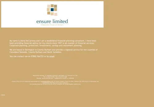 Website Image of Ensure (IFA) LTD