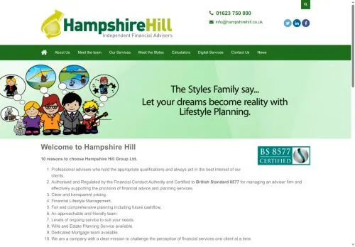 Website Image of Hampshire Hill Group Limited