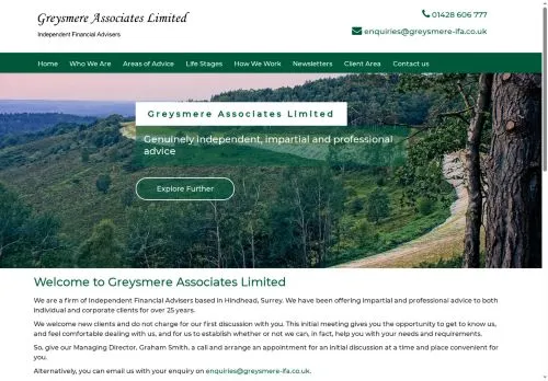 Website Image of Greysmere Associates Limited