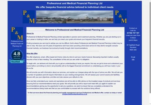 Website Image of Professional & Medical Financial Planning LTD