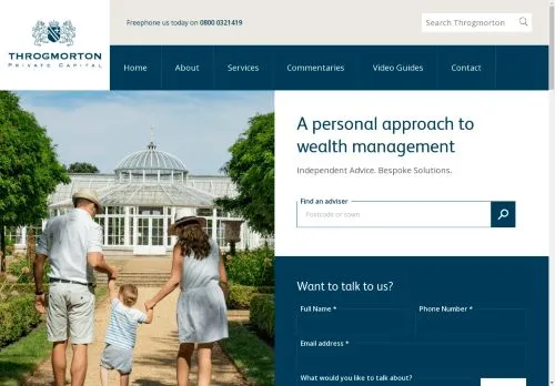 Website Image of Throgmorton Private Capital LTD