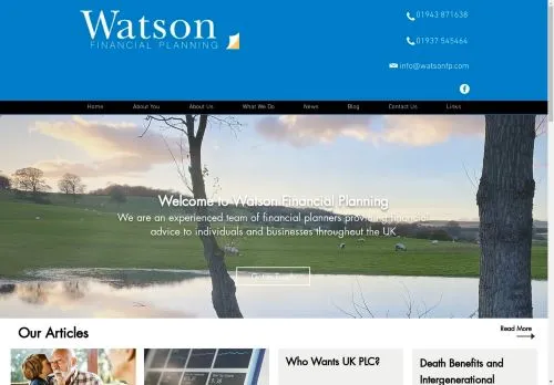 Website Image of E L Watson Financial Planning Limited