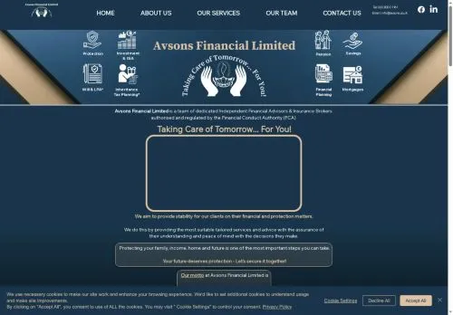 Website Image of AVSONS FINANCIAL LIMITED