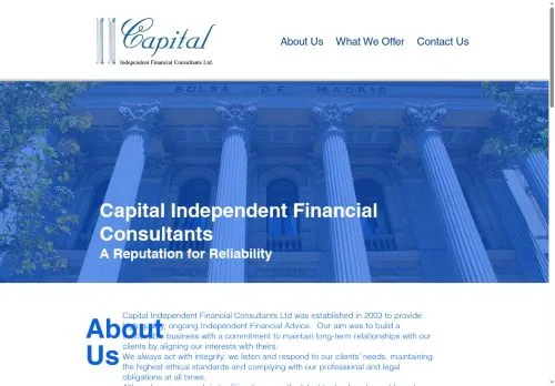 Website Image of Capital Independent Financial Consultants LTD