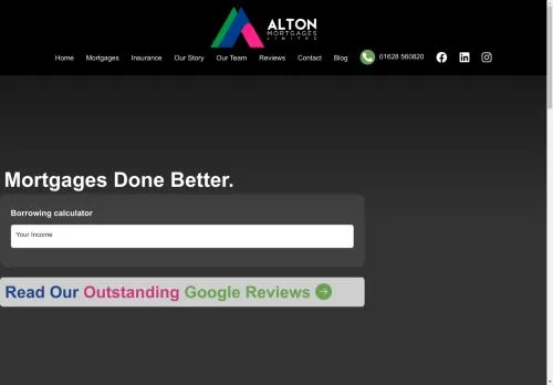 Website Image of Alton Mortgages LTD