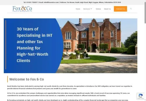 Website Image of FOX & CO. FINANCIAL MANAGEMENT LIMITED