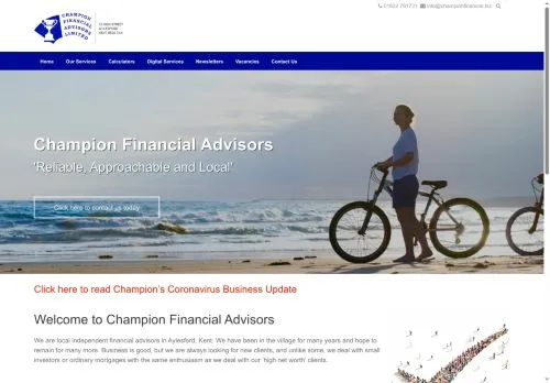 Website Image of Champion Financial Advisors Limited