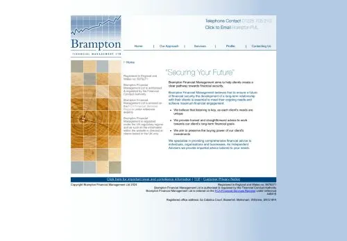 Website Image of Brampton Financial Management LTD