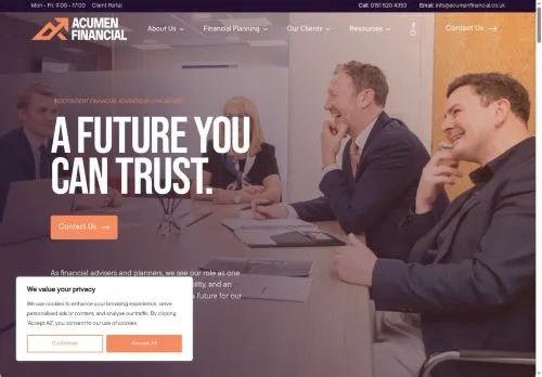 Website Image of Acumen Financial Partnership Limited