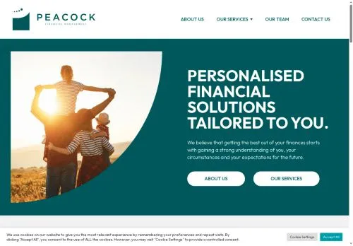 Website Image of Peacock Financial Management LTD