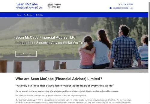 Website Image of Sean McCabe (financial Adviser) Limited