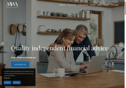 Website Image of MWA FINANCIAL ADVICE LTD