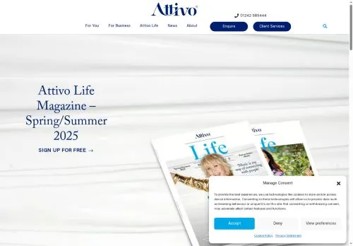 Website Image of Attivo Financial Services Limited