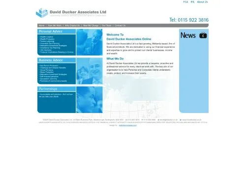Website Image of DAVID DUCKER ASSOCIATES LIMITED