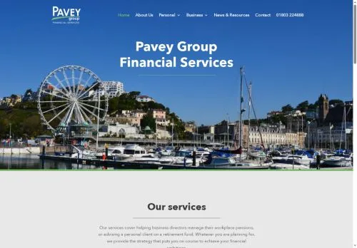 Website Image of Pavey Group Financial Services Limited
