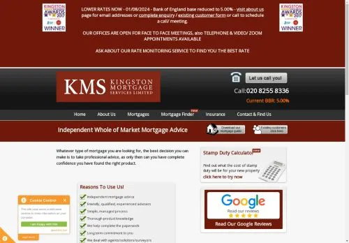 Website Image of Kingston Mortgage Services LTD