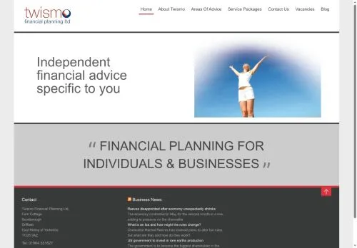 Website Image of Twismo Financial Planning LTD