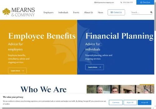 Website Image of Mearns & Company Limited