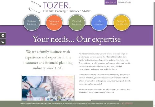 Website Image of Tozer LLP
