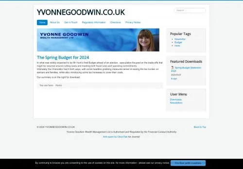 Website Image of YVONNE GOODWIN WEALTH MANAGEMENT LIMITED
