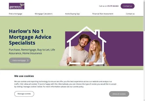 Website Image of Genesis Mortgages LTD