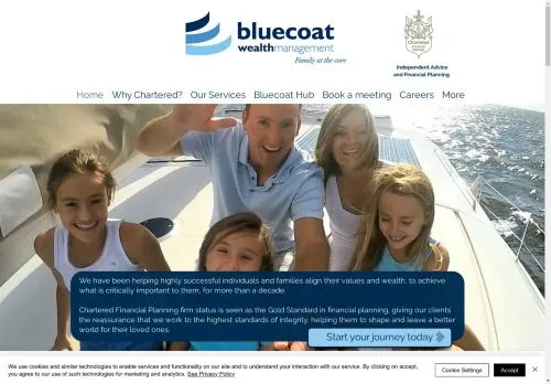 Website Image of Bluecoat Wealth Management LTD