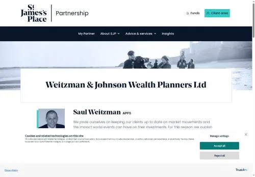 Website Image of Weitzman & Johnson Wealth Planners LTD