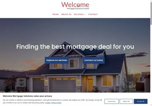 Website Image of Welcome Mortgage Solutions LTD