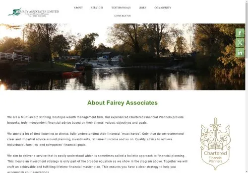 Website Image of Fairey Associates LTD