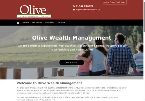 Website Image of Olive Wealth Management LTD