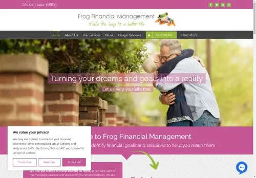 Website Image of Frog Financial Management LTD