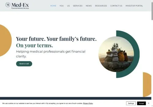 Website Image of Med-ex Financial Advisory Services Limited