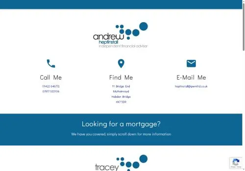 Website Image of Andrew Heptinstall Financial Services LLP