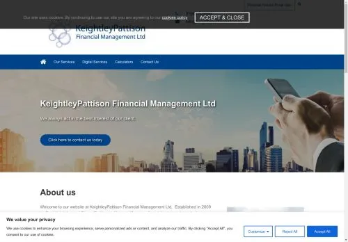 Website Image of Keightley Pattison Financial Management Limited