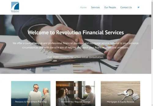 Website Image of Revolution Financial Services LTD