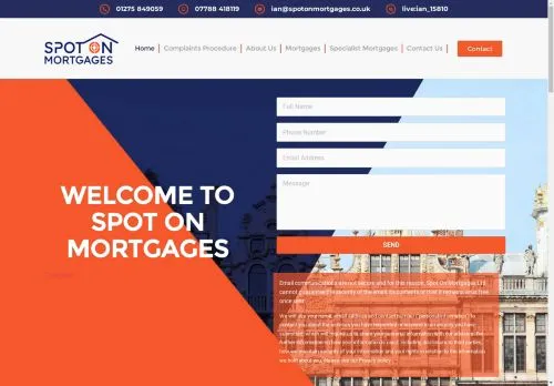Website Image of Spot On Mortgages LTD