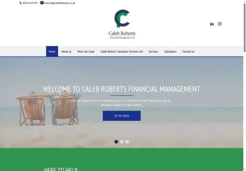 Website Image of Caleb Roberts Financial Management LTD