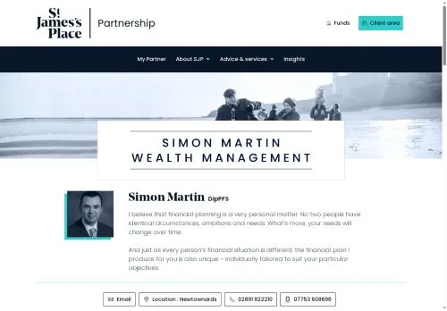 Website Image of Simon Martin Wealth Management