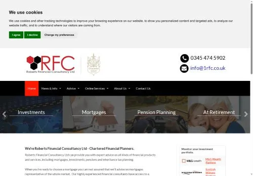 Website Image of Roberts Financial Consultancy Limited