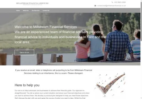 Website Image of Millstream Financial Services LTD