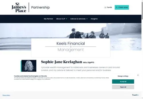Website Image of Keels Financial Management