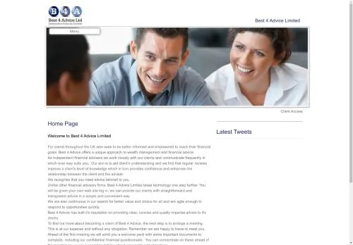 Website Image of Best 4 Advice LTD