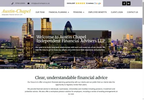Website Image of Austin-chapel Independent Financial Advisers LLP