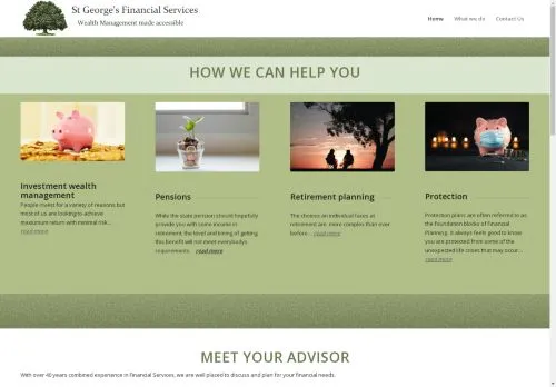 Website Image of St George's Financial Services LTD