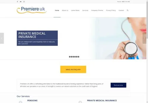 Website Image of Premiere UK FS LTD